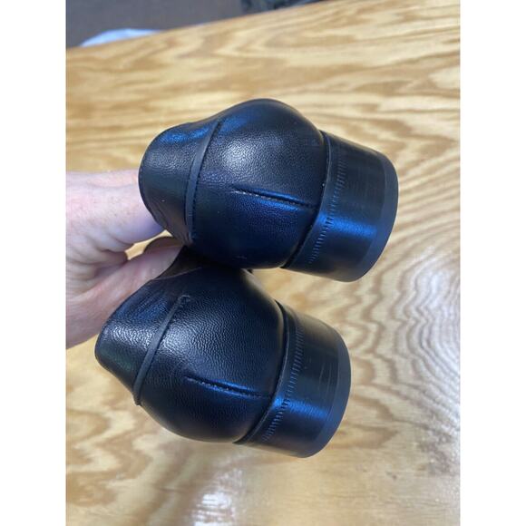 Gucci Loafers Women's 8 Black Leather Slip On Square Toe Block Heel Formal S32 - Picture 11 of 15